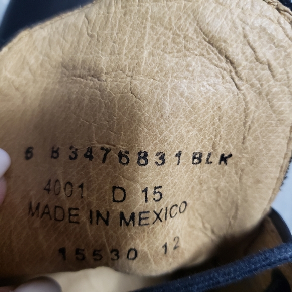 Frye Phillip Chukka Leather Ankle Boots Black Shoes Lace Up Size 6B - Picture 13 of 16